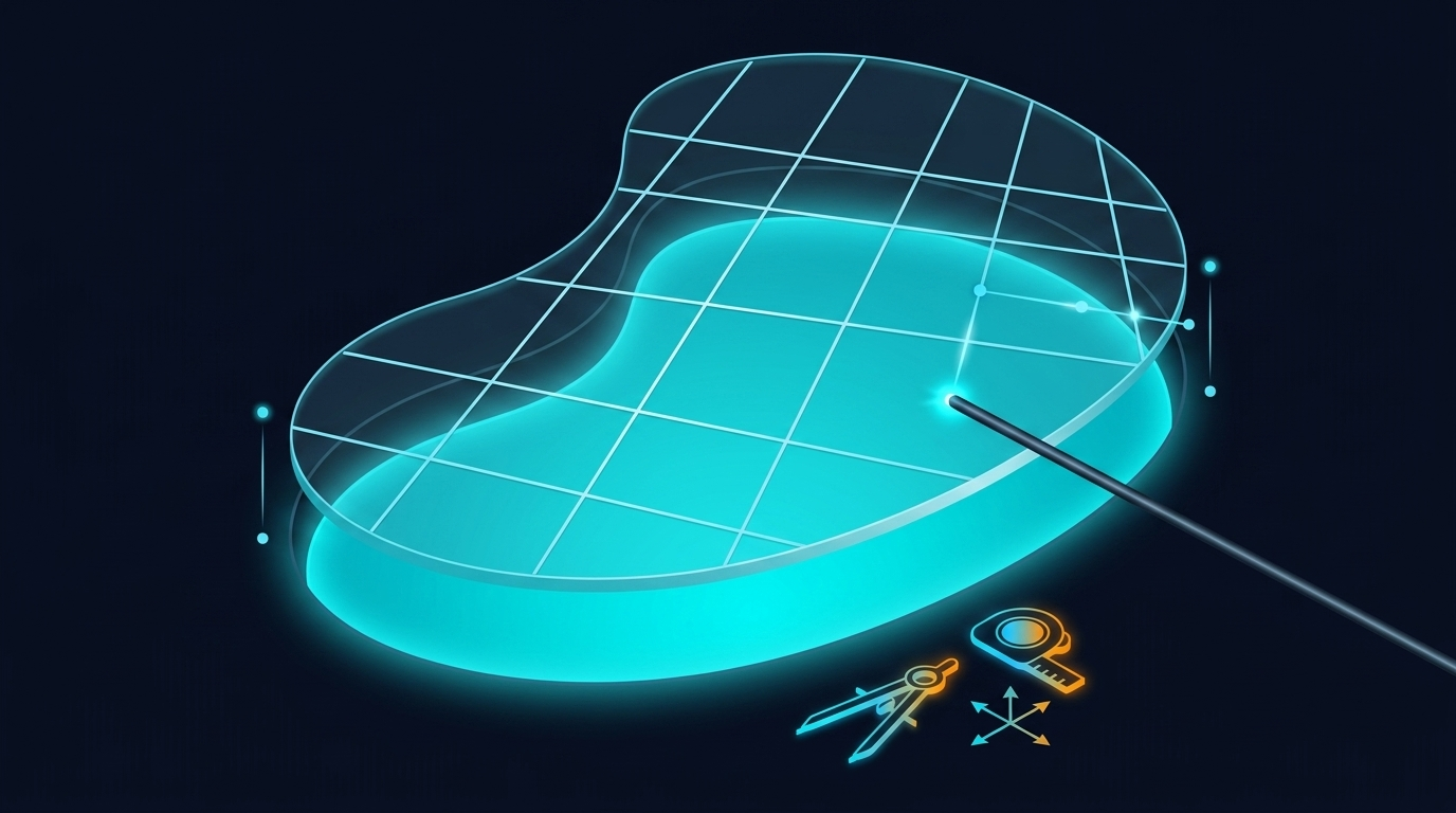 Precision 3D Pool Blanket Templating and Digital Measurement